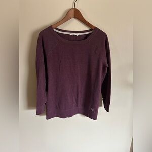 Victoria’s Secret | Burgundy Purple Crewneck Angel Wing Logo Sweatshirt